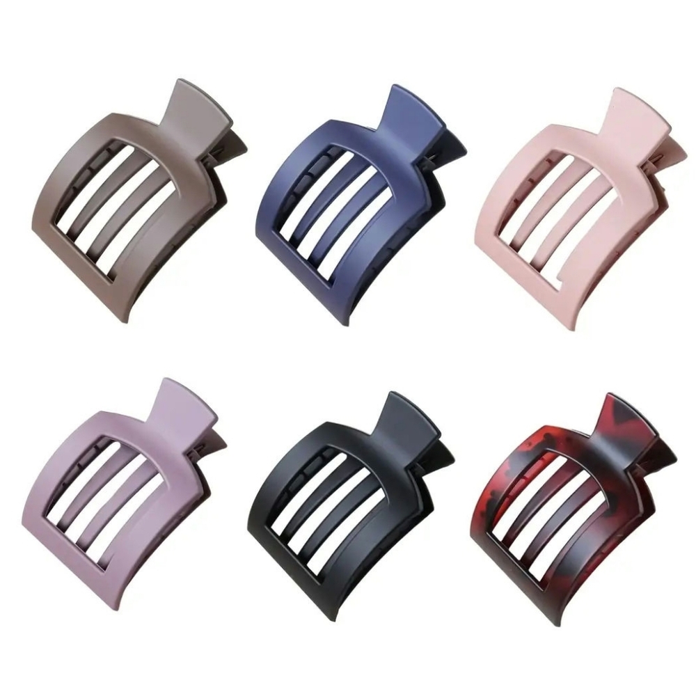 #1081 Tik Tok Trending-Flat Large Hair Claw Clip (Various Colors)